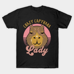 Crazy Capybara Lady T-Shirt